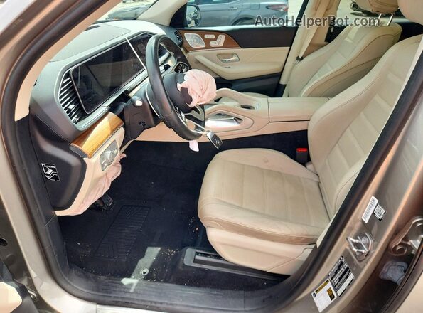4JGFB4KB1MA373683 2021 MERCEDES-BENZ GLE Beige Vista interior delantera