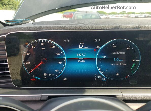 4JGFB4KB1NA809062 2022 MERCEDES-BENZ GLE Black Вид щитка приладів