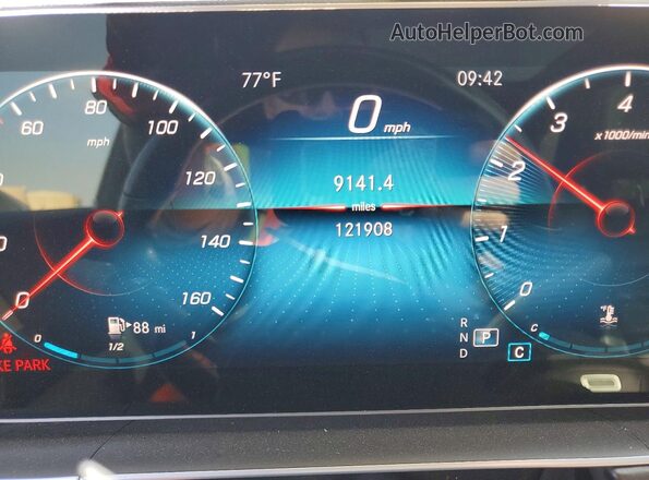4JGFB4KB2LA088943 2020 MERCEDES-BENZ GLE Blue Vista del cuadro de instrumentos