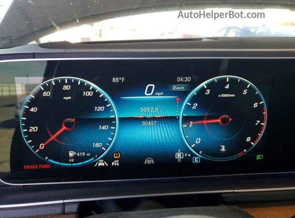 4JGFB4KB2MA417755 2021 MERCEDES-BENZ GLE Blue Vista del cuadro de instrumentos