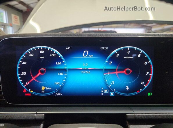 4JGFB4KB3LA013457 2020 MERCEDES-BENZ GLE White Instrument cluster view