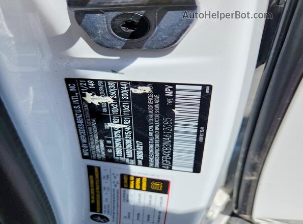 4JGFB4KB3NA612085 2022 MERCEDES-BENZ GLE White Widok wnętrza 360 stopni