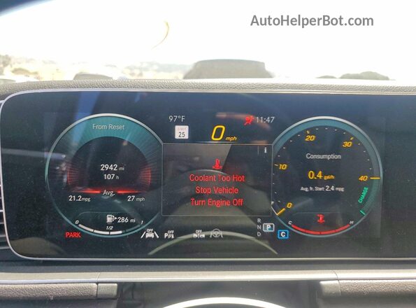 4JGFB4KB5MA388820 2021 MERCEDES-BENZ GLE Black ხელსაწყოთა პანელის ხედი