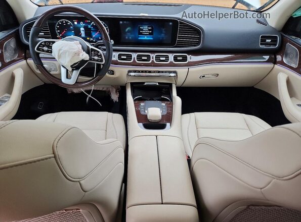 4JGFB4KB5NA615747 2022 MERCEDES-BENZ GLE White Առջևի վահանակի տեսք