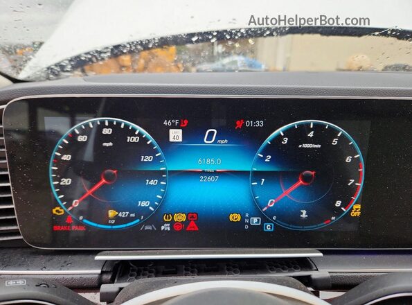 4JGFB4KB5NA615747 2022 MERCEDES-BENZ GLE White Սարքավորումների վահանակի տեսք
