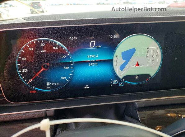4JGFB4KB6LA246510 2020 MERCEDES-BENZ GLE Синий Вид щитка приборов