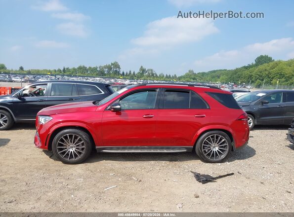 4JGFB4KB6NA669669 2022 MERCEDES-BENZ GLE 350 Red Սալոնի հետևի տեսք