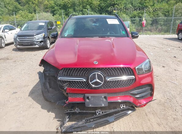 4JGFB4KB6NA669669 2022 MERCEDES-BENZ GLE 350 Red Առջևի վահանակի տեսք