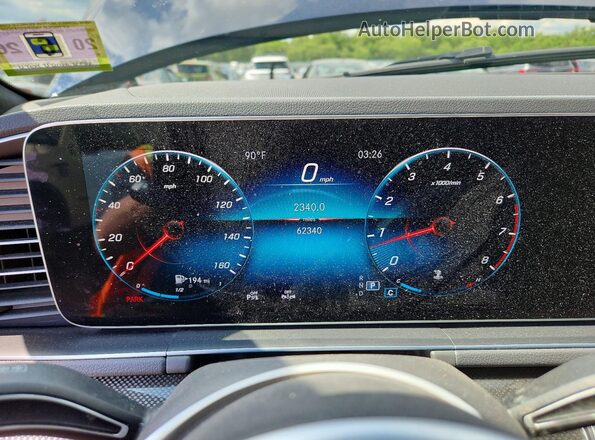 4JGFB4KB7LA055601 2020 MERCEDES-BENZ GLE Blue Instrument cluster view