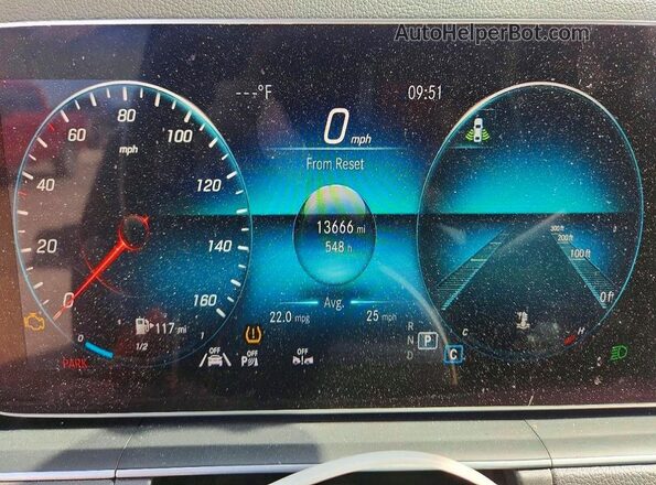 4JGFB4KB8LA013101 2020 MERCEDES-BENZ GLE Blue Widok zestawu wskaźników