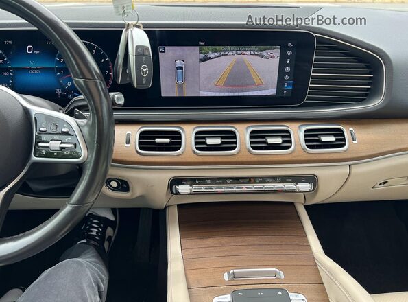 4JGFB4KBXLA059741 2020 MERCEDES-BENZ GLE White უკანა სავარძლების ხედი