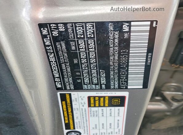 4JGFB4KBXLA088513 2020 MERCEDES-BENZ GLE Бежевый Вид подкапотного пространства