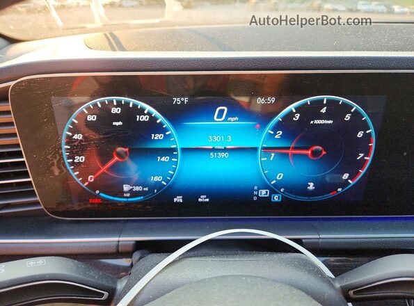 4JGFB4KEXLA068045 2020 MERCEDES-BENZ GLE Red Widok zestawu wskaźników