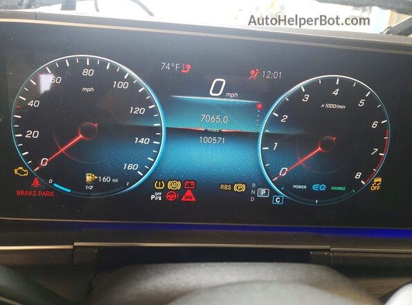 4JGFB5KB1LA072741 2020 MERCEDES-BENZ GLE Black Widok zestawu wskaźników