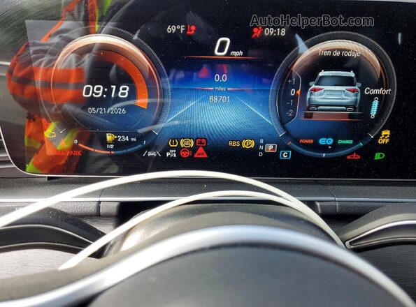 4JGFB5KB1NA602824 2022 MERCEDES-BENZ GLE Gray Widok zestawu wskaźników