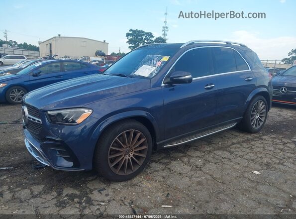 4JGFB5KB5TB522479 2026 MERCEDES-BENZ GLE 450 Синий Передняя левая четверть