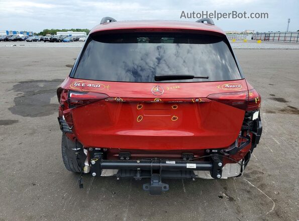 4JGFB5KB6RB103517 2024 MERCEDES-BENZ GLE Burgundy უკანა ხედი