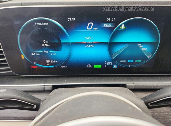 4JGFB5KB8LA098334 2020 MERCEDES-BENZ GLE Серый Вид щитка приборов