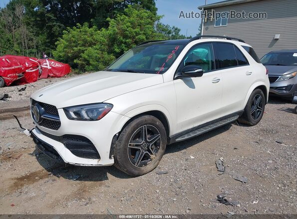 4JGFB5KB8NA772551 2022 MERCEDES-BENZ GLE 450 White წინა მარცხენა ხედი სამი მეოთხედიდან