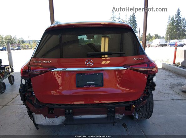 4JGFB5KE2RB133298 2024 MERCEDES-BENZ GLE 450 Burgundy 