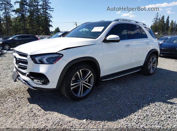 4JGFB5KE8MA478253 2021 MERCEDES-BENZ GLE 450 White Առջևի ձախ երեք քառորդ տեսարան