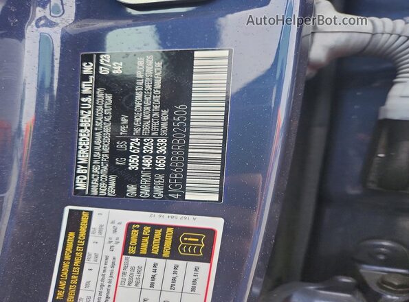 4JGFB6BB8RB025506 2024 MERCEDES-BENZ GLE Blue Շարժիչի բաժամունքի տեսք