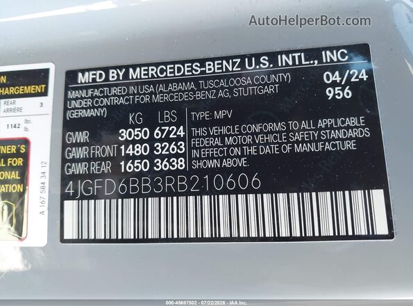 4JGFD6BB3RB210606 2024 MERCEDES-BENZ AMG GLE 53 COUPE Silver Շարժիչի բաժամունքի տեսք