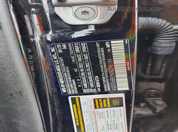 4JGFD6BB5MA298184 2021 MERCEDES-BENZ GLE Black Панорамний вид салону 360°