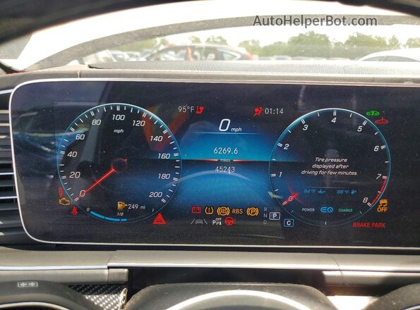 4JGFD8KB1NA805577 2022 MERCEDES-BENZ GLE White ხელსაწყოთა პანელის ხედი