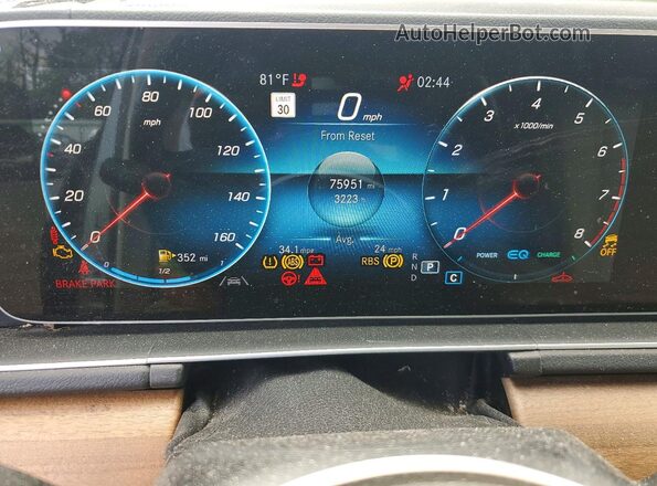 4JGFF5KE2MA461131 2021 MERCEDES-BENZ GLS Silver Widok zestawu wskaźników