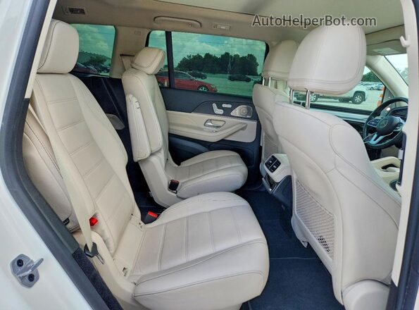 4JGFF5KE7MA438850 2021 MERCEDES-BENZ GLS White Widok wnętrza z tyłu