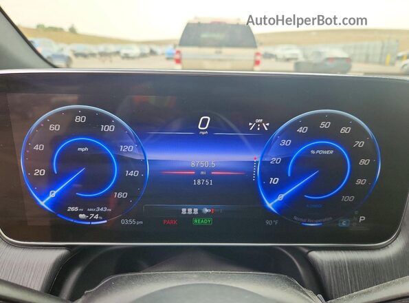 4JGGM1CB5PA037339 2023 MERCEDES-BENZ EQE Blue Вид щитка приладів