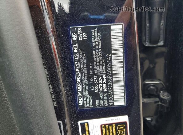 4JGGM2CB5PA005142 2023 MERCEDES-BENZ EQE Черный Панорамный вид салона 360°