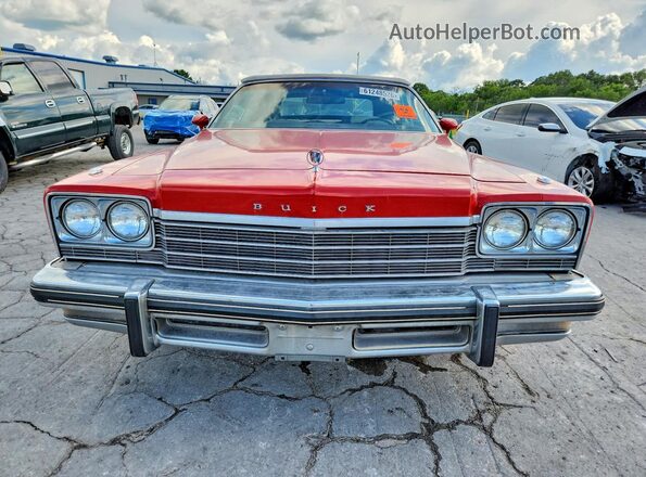 4P67J5X148041 1975 BUICK LESABRE Red Widok z przodu