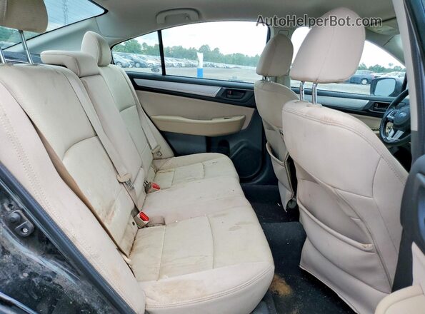 4S3BNAA69G3019240 2016 SUBARU LEGACY Black Вид задніх сидінь