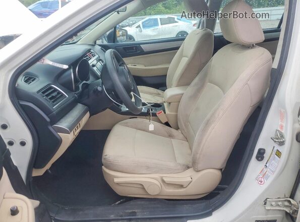 4S3BNAB60J3014501 2018 SUBARU LEGACY White წინა სალონის ხედი