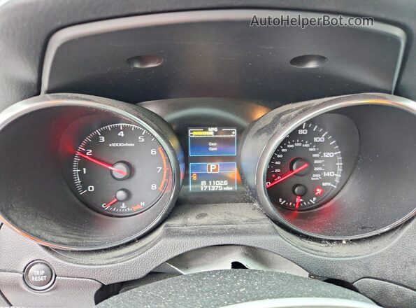 4S3BNAB62H3020133 2017 SUBARU LEGACY Серый Вид щитка приборов