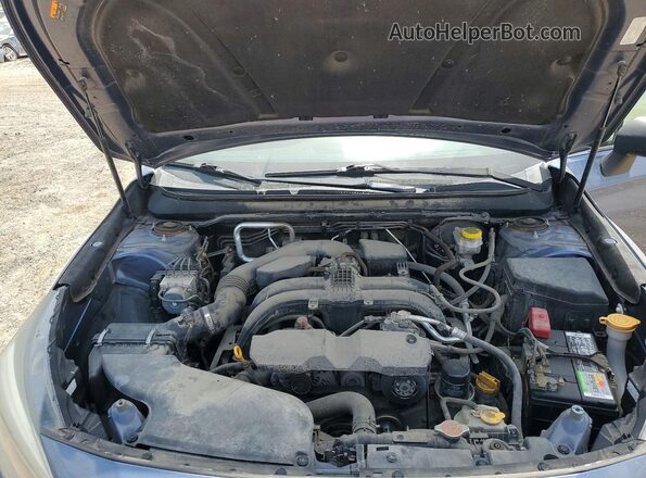 4S3BNAB64J3005672 2018 SUBARU LEGACY Синий Вид задней части салона