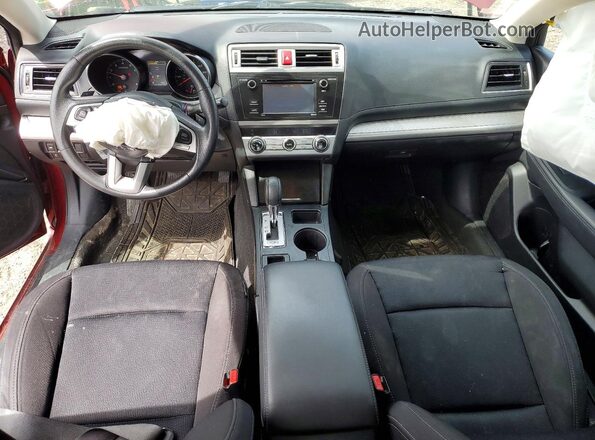 4S3BNAB68H3066145 2017 SUBARU LEGACY Red წინა პანელის ხედი