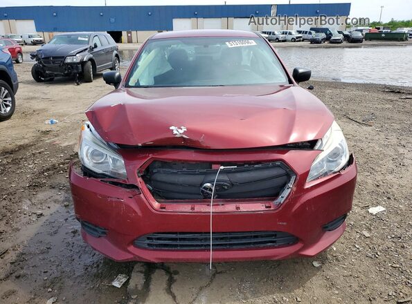 4S3BNAB68H3066145 2017 SUBARU LEGACY Red წინა ხედი