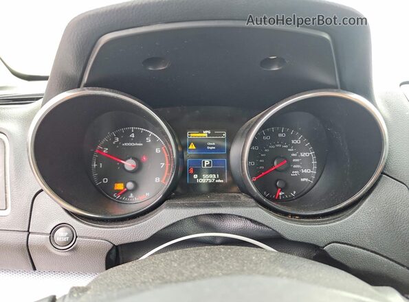 4S3BNAB69H3007069 2017 SUBARU LEGACY White Widok zestawu wskaźników