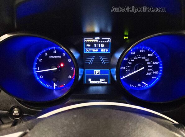 4S3BNAB6XK3020162 2019 SUBARU LEGACY Blue Widok zestawu wskaźników