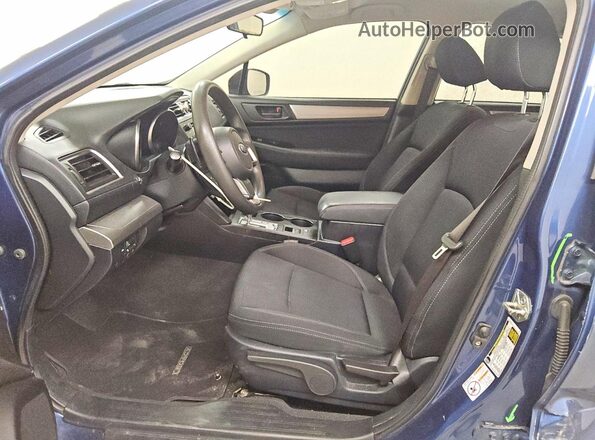 4S3BNAB6XK3020162 2019 SUBARU LEGACY Blue Widok wnętrza z przodu