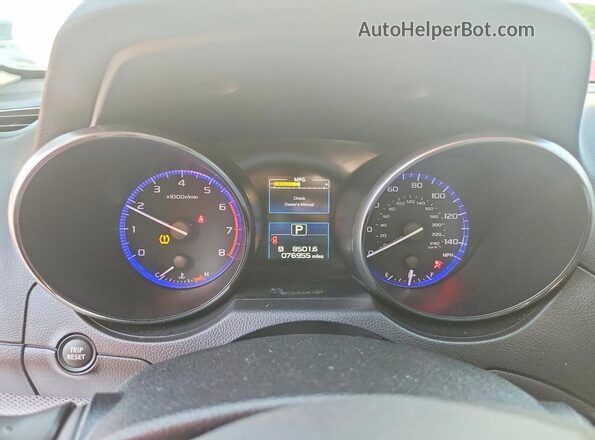 4S3BNAC60H3056644 2017 SUBARU LEGACY Белый Вид щитка приборов