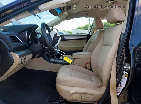 4S3BNAC60J3035296 2018 SUBARU LEGACY Black წინა სალონის ხედი