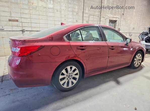 4S3BNAC61G3053637 2016 SUBARU LEGACY Red Задня права чверть