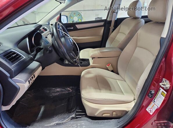 4S3BNAC61G3053637 2016 SUBARU LEGACY Red Вид салону спереду