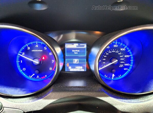 4S3BNAC61G3053637 2016 SUBARU LEGACY Red Вид щитка приладів