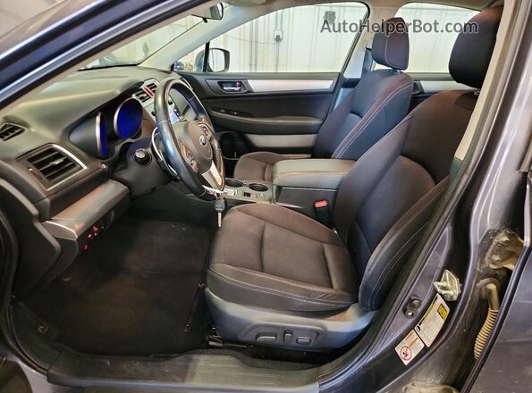 4S3BNAC64G3015478 2016 SUBARU LEGACY Gray წინა სალონის ხედი