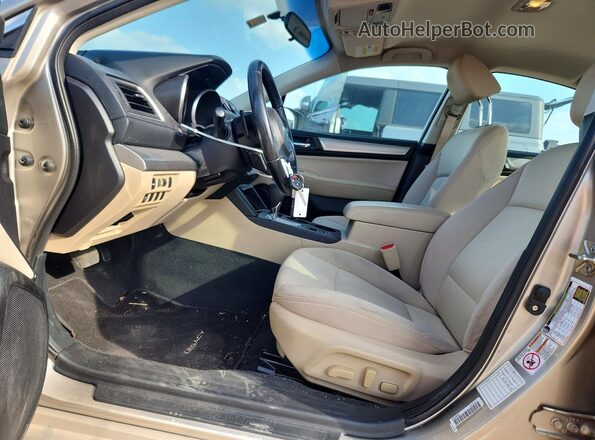 4S3BNAC64H3068182 2017 SUBARU LEGACY Tan Widok wnętrza z przodu